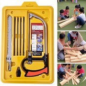 Resim 8’i 1 Arada Çok Amaçlı El Testeresi DIY Çelik Testere Seti - Ahşap, Metal ve Cam İşleri İçin 6 Bıçaklı Model Yapım Tutkunları İçin İdeal Araç 
