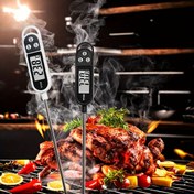 Resim 1 Adet Gıda Sınıfı Tek Kullanımlık Dijital Mutfak Termometresi - Barbekü, Et ve Balık için LCD Ekranlı, Pim Dahil, Dayanıklı Plastik Tasarım, Kolay Okunabilir Ekran, Güvenilir Sıcaklık Ölçer, Yiyecekler İçin Güvenli Malzemeler 