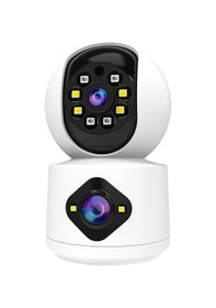 Resim Y6204 4mp Zoom Hd İç Mekan Su Geçirmez Akıllı Wifi Kamera, Özellikler:ab Fişi Beyaz 