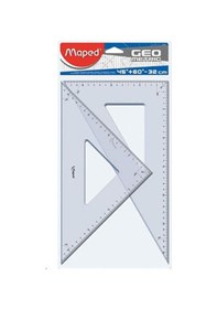 Resim Maped 895001 Geometrik Gönye Seti 2'li 45° + 60° 32 cm 