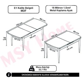 Resim Msy Home Traverten/sonomo/siyah Mermer Gold/krom Ayaklı Mdf 80 130 Kelebek Açılabilr Yemek Masası Siyah Mermer Gold 