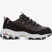 Resim Skechers D'Lites Leather Siyah Spor Ayakkabı 