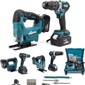 Resim Ikili Sarjlı Set Sarjlı Dekupaj + Sarjlı Matkap Vidalama 