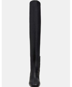 Resim Katy Perry The Clarra Kadın Siyah Diz Üstü Streç Topuklu Tasarım Çizme Siyah 