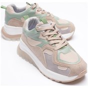 Resim Avira Kadın Bej Vizon Kalın Tabanlı Spor Ayakkabı Sneakers Bej 