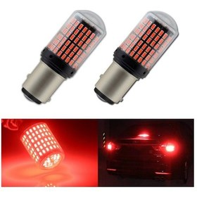 Resim 93 Tek Duy Led Pr21W Ba15S 144 Ledli Kırmızı 