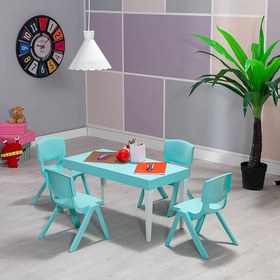Resim Modalife Junior Çocuk Aktivite Masa Takımı 4 Sandalye + 1 Dikdörtgen Masa 