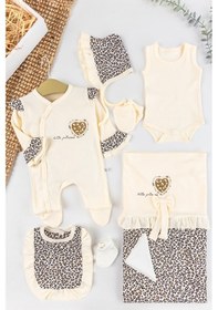 Resim Babymod Leopar Desenli 8'li Kız Bebek Hastane Çıkışı Bebek Takımı Çok Renkli 