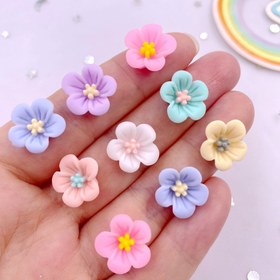 Resim 40 adet Karışık Reçine 3D Sabah Güneşi Çiçekleri, 14mm Taş Geri, Renkli Scrapbook, Düğün, Takı, Moda Dekor, El Sanatları Aksesuarları - El Sanatları ve Süslemeler için İdeal, El Sanatları Dekoru | Canlı Çiçekler | Dayanıklı Reçine, Çiçek Süsleri 