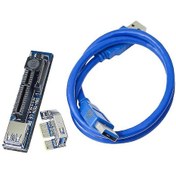 Resim Teltree Usb 3.0 Genişletme Kablolu Pcı-e X1'den X4'e Uzatma Adaptörü, 30cm Hızlı Veri Aktarımı 