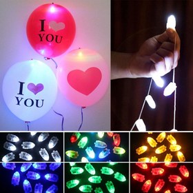 Resim 20/50 adet 9 Renkli Led Flaş Top Lambası Balon Işığı Kağıt Fener Balon için Uzun Bekleme Süresi, Işık Partisi Düğün Doğum Günü Festivali Yeni Yıl ve Noel Dekoratif 2.79x1.78 Cm 
