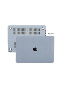 Resim Apple Uyumlu MacBook Air M1 Kılıf 13 İnç Kumaş Kaplama Goat Touchıd'li M1 Air A2337 A2179 A1932 İle Açık Mavi 