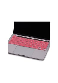 Resim Apple Uyumlu MacBook Pro Klavye Koruyucu 13inç M1-m2 Uk-eu İngilizce Touchbarlı A2338 A2289 A2251 A2141 Pembe 