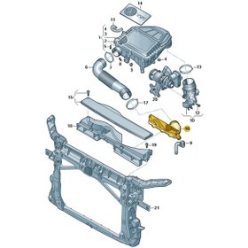 Resim Skoda Kodiaq 2017-2018 1.4tsi Motor Hava Giriş Ağzı 5q0129621b 1 Adet 