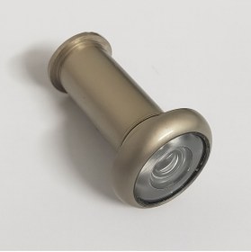 Resim NZB Kapı Dürbünü Kısa 35-60 mm 14 mm Delik Çapı Güvenlik Gözetleme Aparatı Metal Gövde Saten Renk 