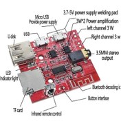 Resim CNL Bluetooth 4.1 Amplikatör Ses Müzik Mp3 Modülü-ır Uzaktan Kumandalı 