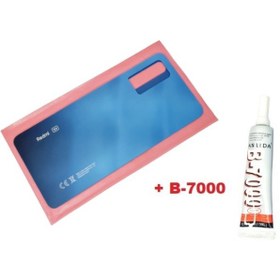 Resim Redmi Note 12 Pro 5g Arka Pil Batarya Kapağı Cam B-7000 Mavi 
