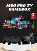Resim teknodayım Android Tv Box 2.4g 10k Ultra Hd 2gb Ram 64gb Hafıza 10000 Retro Oyunlu Konsol Game Stick M8 Pro 