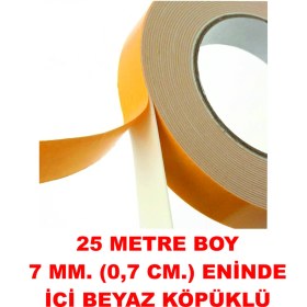 Resim Çift Taraflı Köpük Bant 25 M. Uzunlukta 7 Mm Eninde 