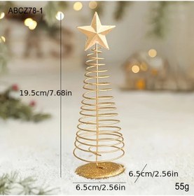 Resim Dashanshop 7.68inch Yılbaşı Ağacı, Nordic Yaratıcı Demir Tel Ağaç Dekorasyonu, Masüstü Ofis Parti 