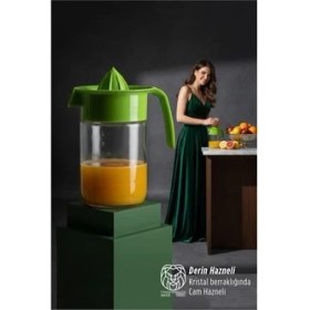 Resim Findit Cam Hazneli Profesyonel Narenciye Sıkacağı - 660 ml 19 cm Derin Kapasite 