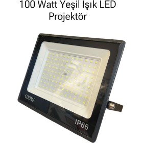 Resim BMG Aydınlatma 100 Watt Smd LED Projektör Yeşil Işık Ağaç, Bahçe, Çim Aydınlatması 
