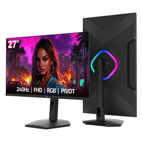 Resim Gamepower Lunis L50 27" 240Hz 0.5Ms VA FHD RGB Pivot Gaming Monitör 