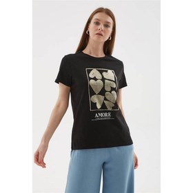 Resim Fashion Friends Kadın Baskılı T-Shirt 25Y0093K1 (25Y0093K1) 