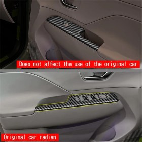 Resim Serfhyff Pencere Camı Kaldırma Anahtarı Trim Çerçevesi Karbon Fiber Deseni Için (Yurt Dışından) 