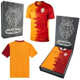 Resim Galatasaray Çocuk Forma 20/21 Hediyelik Ahşap Kutulu Kırmızı - Sarı 