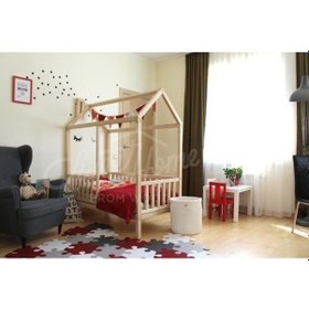 Resim Köşk_Mobilya Köşk Mobilya Montessori Yatak Çatılı Model 90X190 