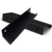 Resim 12'li Modern Kapı Kolu, Mat Siyah, Gizli Kulplar 