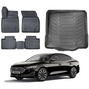 Resim Focus 4 Sedan 2024 Model Tamir Kitli 3d Bagaj Havuzu+3d Araca Özel Paspas Takımı Luxury Serisi 