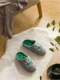 Resim LC Waikiki Minecraft Nakışlı Erkek Ev Terliği 