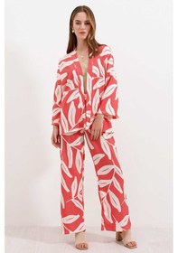 Resim Bigdart Gabria Desenli Kimono Takım Pudra 