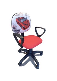 Resim Depolife Depolife Ralli Araba Desenli Ofis Çocuk Ders Çalışma Koltuğu 
