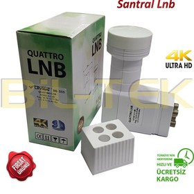 Resim Divisat Dq-333 Quattro Santral Lnb + 40 M Rg6 U4 Anten Kablosu 