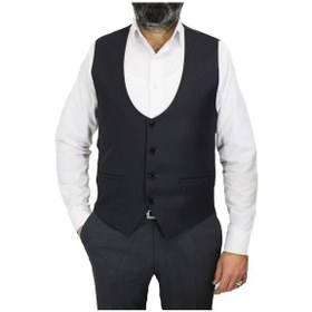 Resim Mentor Regalo Büyük Beden U Yaka Yelek Füme 50257 