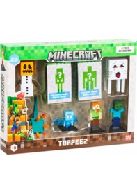 Resim Minecraft 3d Figür Toppeez 8'li Delüks Set - Model 4 Minecraft 