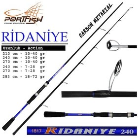 Resim Portfish Ridaniye Spin 210 Cm Olta Kamışı 2 Parça 10-40 Gr (548659035) 