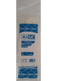 Resim Made Kablo Bağı 3,6x300 Mm Beyaz 100 Lü 