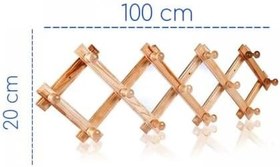 Resim Katlanabilir Ahşap Duvar Askısı 13 topuzlu Akordiyon 20 * 100 