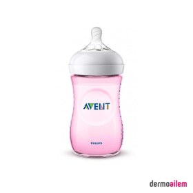 Resim Philips Avent Natural PP Pembe Biberon 260ml 1+Ay 