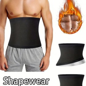 Resim Erkekler için Ter Artırıcı Bel Eğitici Kemer - Ayarlanabilir, Yüksek Esneklikte Polyester/Spanks Karışımı, Makinede Yıkanabilir, Düz Siyah, Her Mevsim Sauna Takımı Yeleği, Aksesuar|Düzgün Uyumlu Kemer|Pürüzsüz Dokulu 