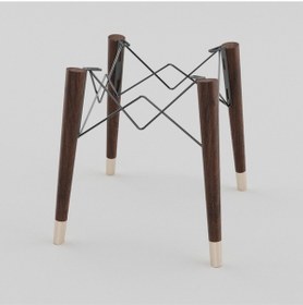 Resim Arslanlarahsap Ahşap Sandalye Ayağı Ve Bağlantı Aparatları Ile Kolay Montaj Seti Ceviz 