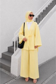 Resim bellura Önden Bağlamalı Kimono Takım 
