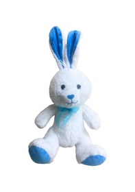 Resim Sevimli Oyuncak Peluş Tavşan Uyku Arkadaşım 35 Cm Mavi 
