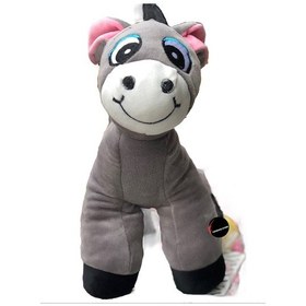 Resim Sevimli Eşek Peluş Büyük Boy 40 Cm Çok Renkli 