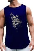 Resim BLUU Wolfou Kolsuz Sporcu T-shirt Tank Top Spor Atlet 