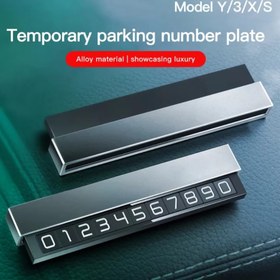 Resim Geçici Araç Park Yeri Kartı Telefon Numarası, Işıklı Telefon Numara Plakası, Araç İçi Dekoratif Aksesuar 